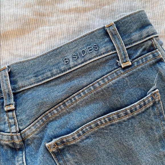 B SIDES Blue Jeans with White Embroidery - Picture 4 of 5